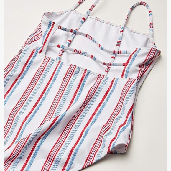 Lake of Stars Roxy Big Girls One Piece Swimsuit Stripes - Picture 4 of 8